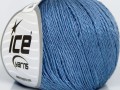 Čisté hedvábí - indigo modrá