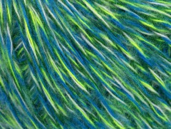 Aitana vlna - mouline - modrofosforeskujícízelenobílá