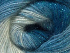 Angora color glitz - modré odstíny