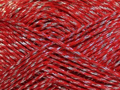 Argenteo bavlna - červenostříbrná