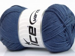 Baby bavlna 1 - indigo modrá