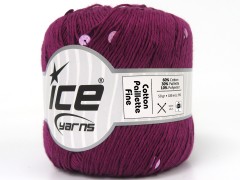 Bavlna se třpytkami fajn - purpurová