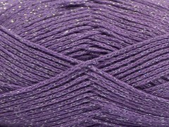 Elegantní metalická bavlna - fialová