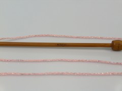 Elegantní metalická bavlna - pudrově růžová