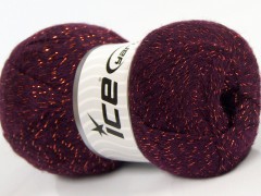 Elite shawl glitz - tmavě purpurová