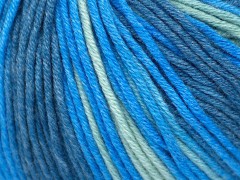 Lorena batik - modré odstíny