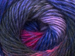 Magic wool de luxe - fialovofuchsiověčerná