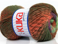 Magic wool de luxe - khakilososovfialovozelená