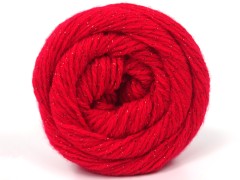 Merino Glitz - červená