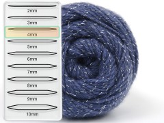 Merino Glitz - fialovomodrá