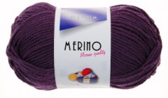 Merino tuzemské - tmavě fialová