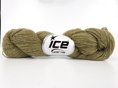 Merinobavlna - hnědokhaki