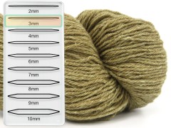 Merinobavlna - hnědokhaki