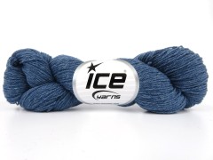 Merinobavlna - tmavá jeansově modrá