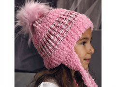 Nancy baby hat - růžová