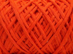 Přírodní bavlna chunky - oranžová