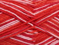 Přírodní bavlna color - červenolososová