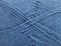 Přírodní bavlna - jeansově modrá 1