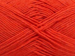 Přírodní bavlna - oranžová 2