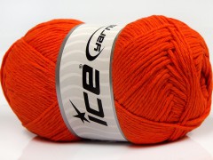 Přírodní bavlna - oranžová 4