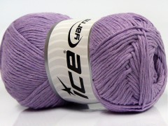Přírodní bavlna - světle fialová