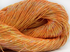 Ručně barvená bavlna plus - oranžová