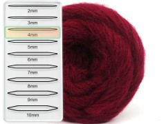 Star vlna fajn - granátově červená