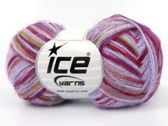 Toucan - fialovorůžovozelenovínovokhaki