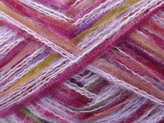 Toucan - fialovorůžovozelenovínovokhaki