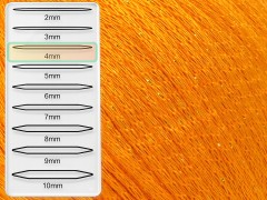 Viskóza glitz - oranžová