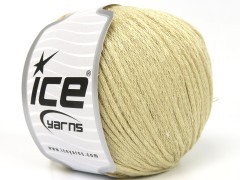 Viskóza glitz - tmavě krémová