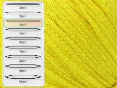 Viskóza glitz - žlutá 2