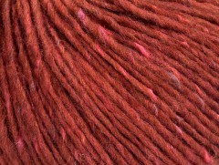 Vlna cord aran - růžovédřevofialová