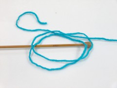 Vlna cord aran - tyrkysová 2