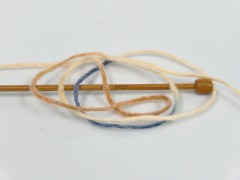 Vlna cord color - bílákávamodrovelbloudí