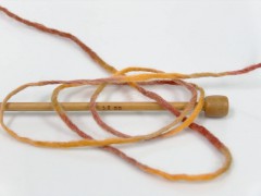 Vlna cord color - měděnozlatozelená