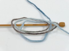 Vlna cord color - modrohnědé odstíny