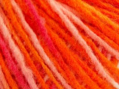 Vlna Cord light - oranžovorůžová