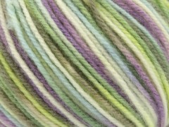 Vlna varicolor worsted - fialovomátovožlutotyrkysová