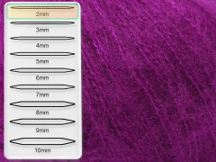 Winsome mohér - tmavě fuchsiová